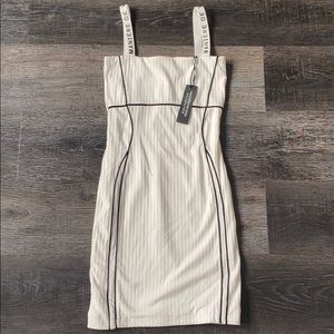 CONTRAST BODYCON MINI DRESS